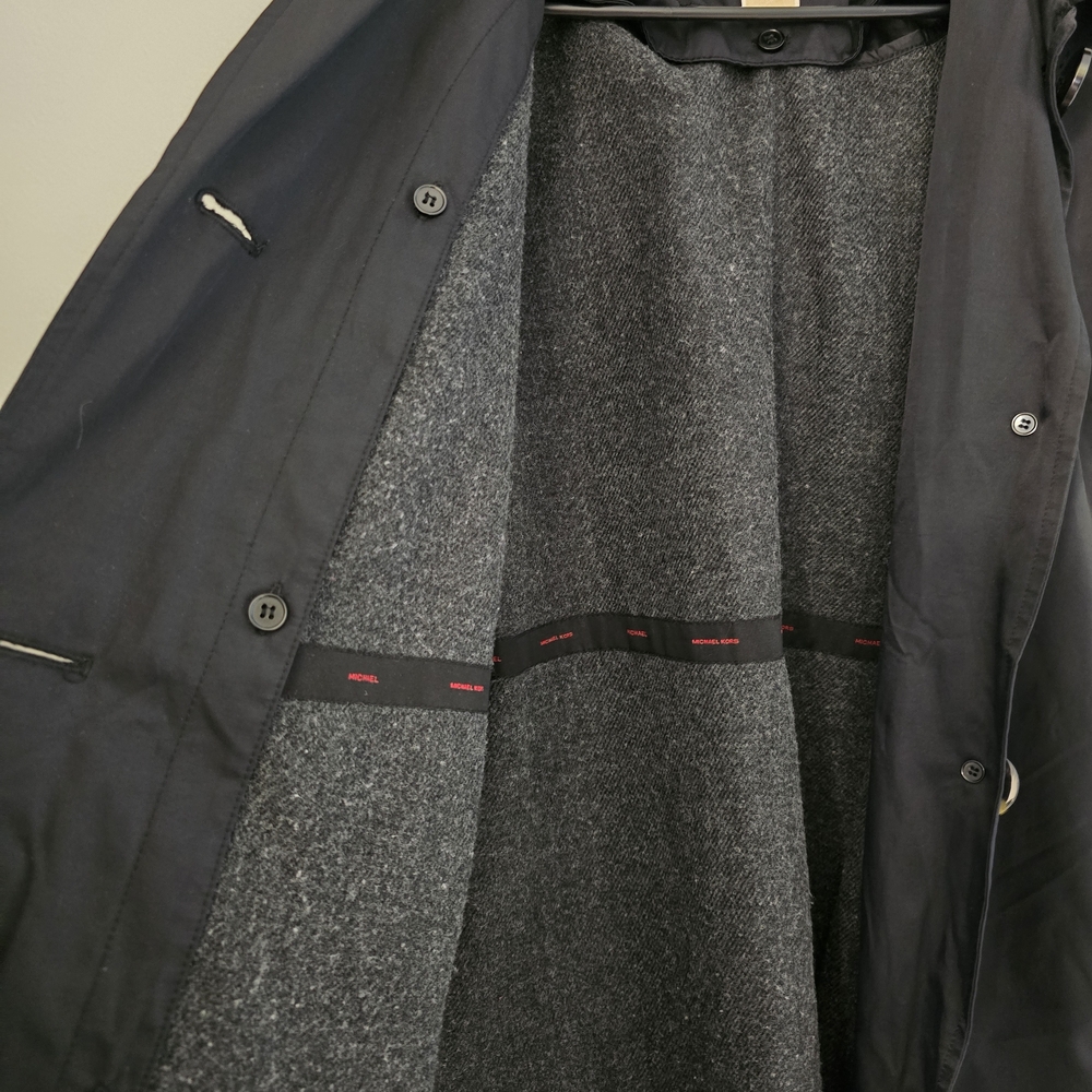 Michael Kors Black Trench Coat - Picture 2 of 6